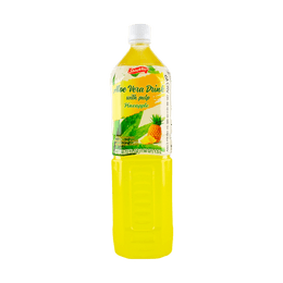 SHIRAKIKU Aloe Vera Juice, Pineapple Flavor, 50.72 fl oz | Yami