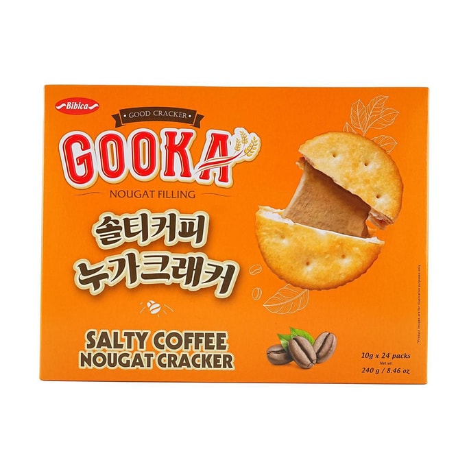 韩国BIBICA GOOKA 咸咖啡牛轧糖饼干 240g