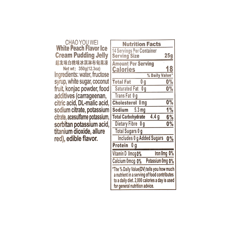 White Peach Fruit Jelly - 14 Cups* 0.88oz 4