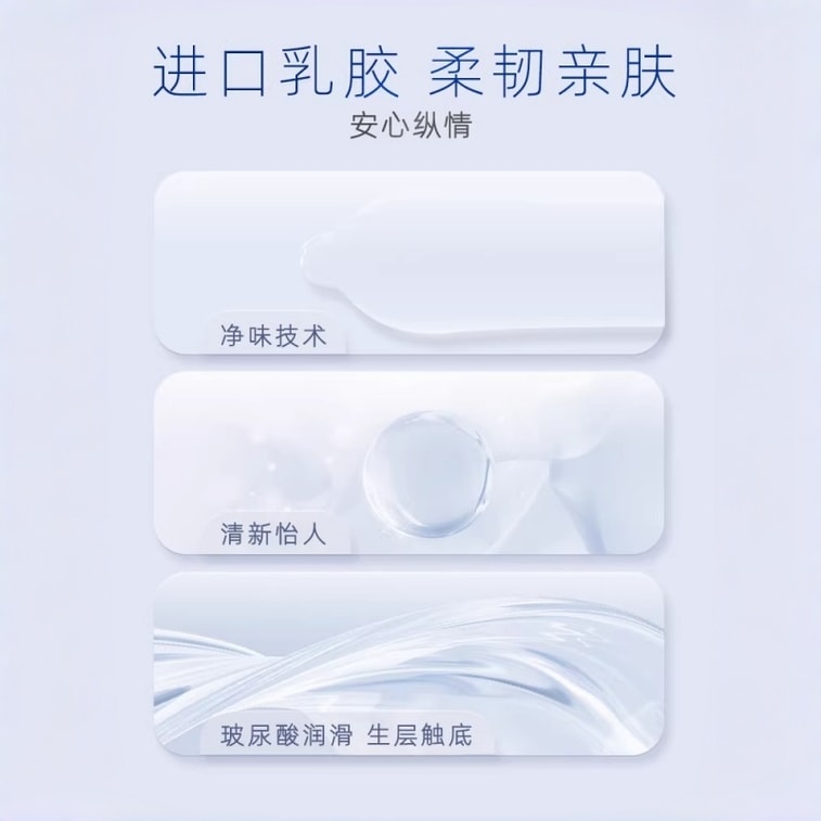 【中国直邮】 名流 玻尿酸 003 避孕套 超薄光面水润 10 只装 3