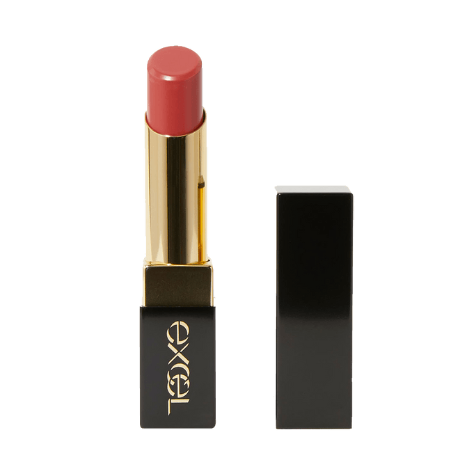 EXCEL Glaze Balm Nourishing Moisture Care Lipstick #GB03 Apricot Cinnamon 3.8g