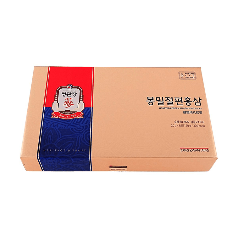 꿀에 절인 한국 홍삼 슬라이스 0.71oz*6팩 4.23oz 【한국 직수입】【꿀에 절인 슬라이스】 5