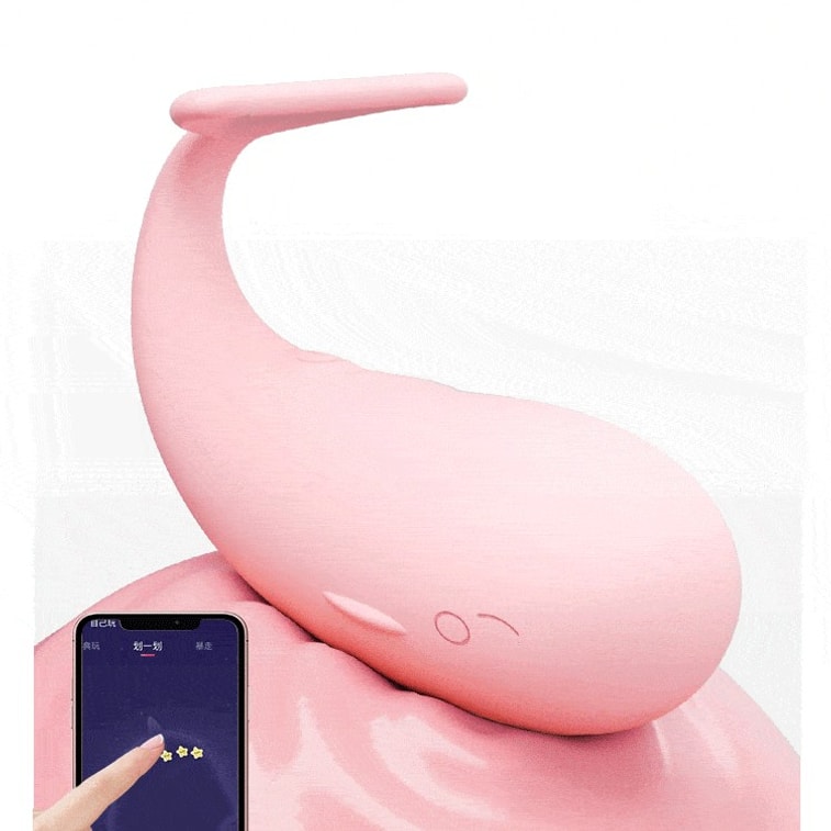 Mizz zee 迷姬皮皮鲸鱼🐳強力ウェアラブルバイブレーターアプリ遠隔操作サイレントマッサージスティック振動子成人向けアダルトグッズ女性用玩具 防水挿入式 長時間持続 ピンク 1点 10