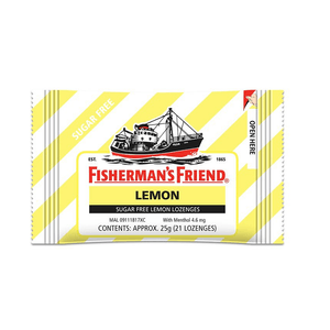 英国 FISHERMAN'S FRIEND渔夫之宝 渔夫之宝 柠檬味润喉糖止咳糖 21粒装