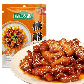 【中国直邮】 森庄农品 糖醋汁 1袋60g 糖醋鱼 糖醋排骨 糖醋里脊 调味料 酱汁 酸甜酱料