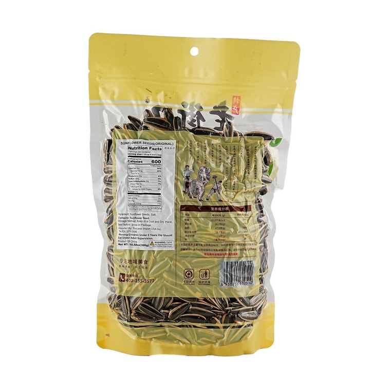 老街口 原味瓜子 堅果炒貨追劇零食 300g 6