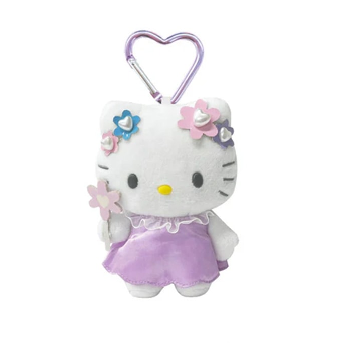 Fantasy Fairy Series Heart Buckle Plush Pendant Purple [Hello Kitty]