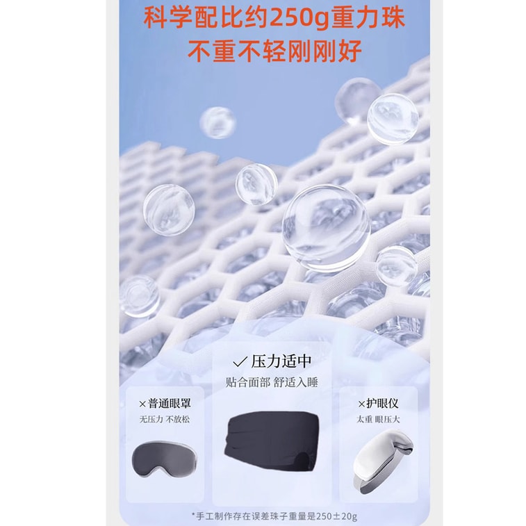 Gravity Eye Mask, Light-Blocking Sleep Mask 1pc 5