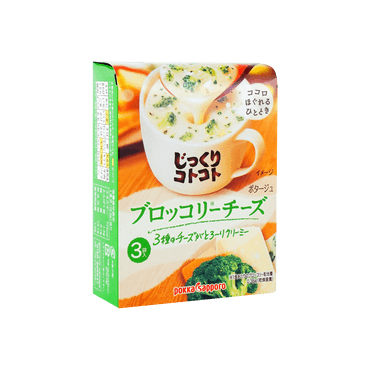 日本POKKA SAPPORO 浓厚西兰花芝士奶油浓汤速溶汤 3包入