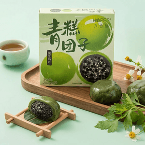 Qingtuan - Green Rice Ball , Black Sesame Flavor, 4 Pieces, 7.05 oz