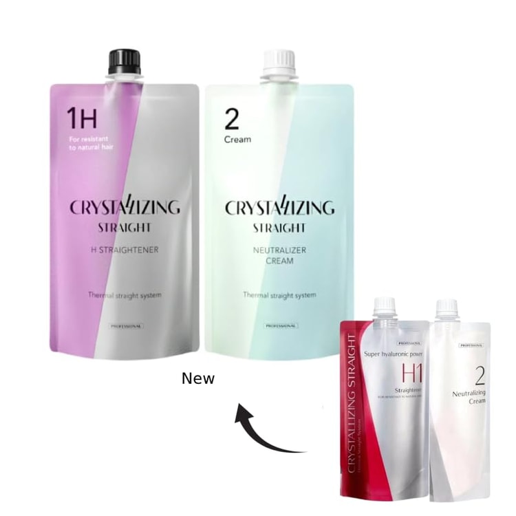 SHISEIDO H1 中和クリーム 6本セット Crystallizing Hair Straightener H1 + Neutralizing Emulsion 2 (For