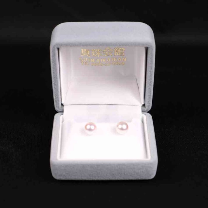 Shinjukaikan Akoya pearl Earrings silver 925 7.5〜8.0mm 