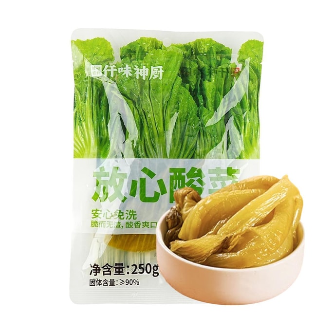 仟味神厨 放心酸菜 250g【免洗下饭菜酸菜鱼配料】【0亚硝酸盐0防腐剂】