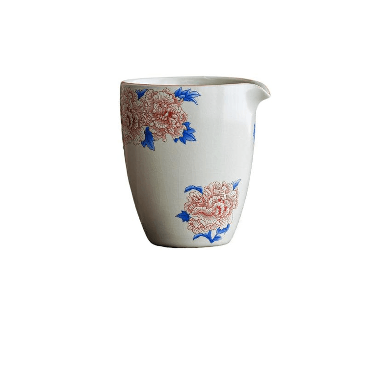 中国直邮】 一品仟堂汝窑公道杯功夫茶具陶瓷分茶器素丹公道杯8*9.5厘米