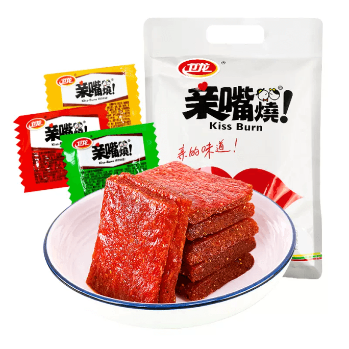 Wei Long Kiss Burn Spicy Strips 300g Multi-flavor Mixed Bagged Spicy Chips Snacks.