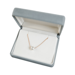 Uwakai Pearl Basic AKOYA single bead necklace with rose gold chain8.0-8.5mm;45cm