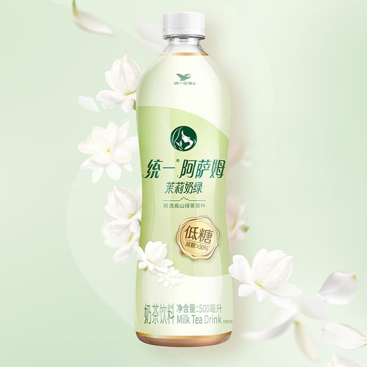 Uni-President Assam Low Sugar Milk Tea Jasmine Green Tea,16.91 fl