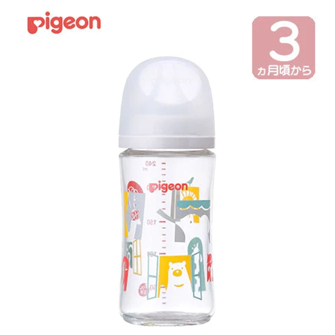 【日本直邮】PIGEON贝亲 婴儿母乳实感玻璃奶瓶 240ml