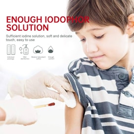 尚官 一次性碘伏棉棒消毒液 碘伏棒 碘伏棉 医用级 【多场景全能消毒】 伤口消毒【擦伤碰伤 护理碘酒 消毒棉签】独立包装 家用 出行 便携 50支/盒