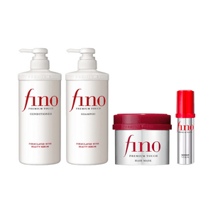FINO Premium Touch Hair Mask 230g  Repair Shampoo 550ml Conditioner 550ml Hair Oil 70ml