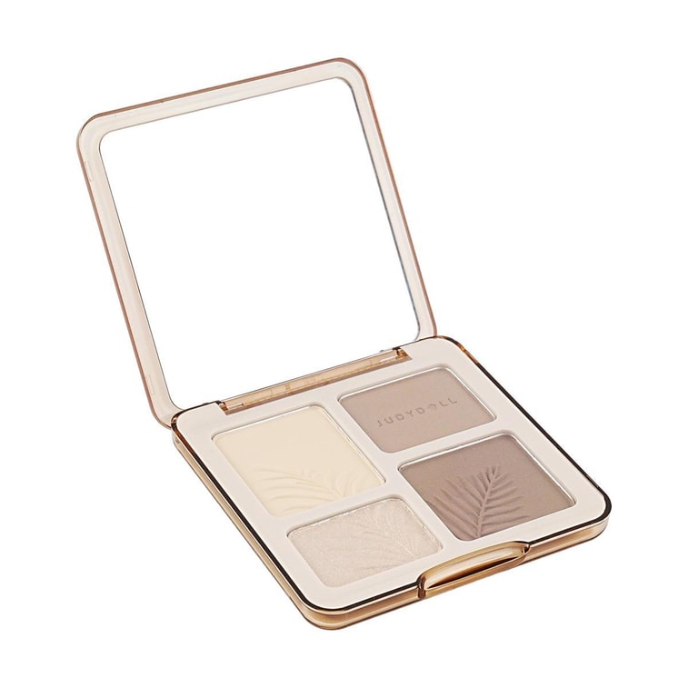 Highlight & Contour Palette, Matte & Shimmer Finish, 0.32 oz #02 Warm Tones 4