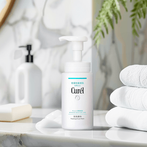 日本KAO花王 CUREL珂润 润浸保湿洁颜泡沫洗面奶 150ml 无皂基 敏感肌可用