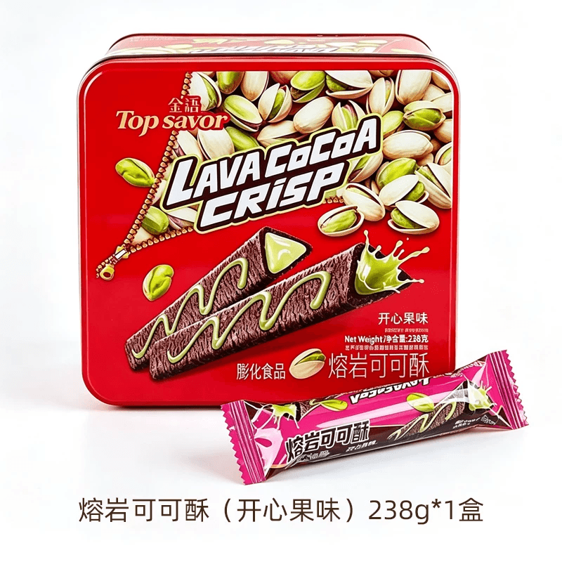 Jinyu Lava Triangle Cocoa Crispy Happy Fruit Flavor 238g * 1 box