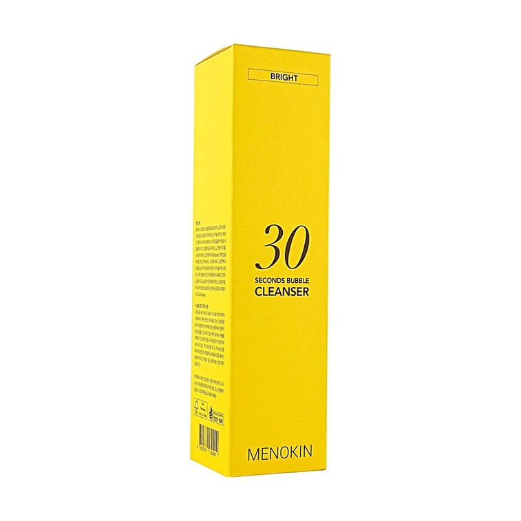 韩国MENOKIN 30秒泡泡洁面 维C精华泡沫洗面奶 150ml #焕亮型 温和弱酸性 深层卸防晒底妆 净化暗沉 敏感肌适用【朴宝英同款】 7