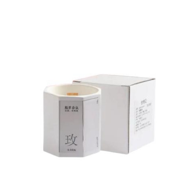 馥郁桂花 玫瑰香薰蜡烛【七夕好礼】卧室 家用 室内 持久熏香 低温香氛围感 高级感礼物 大号八角香薰  净含量130g