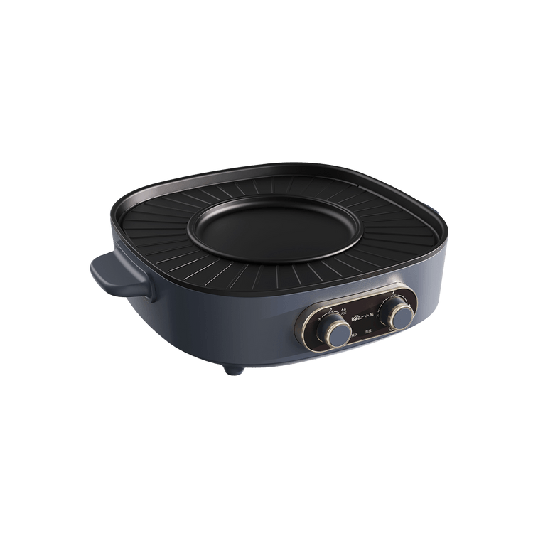 Portable 2 In 1 Smokeless Electric BBQ Pan Grill & Hot Pot with Dual Temp Control 13