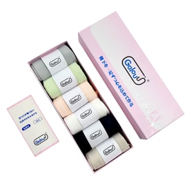 【中國直郵】 Galouu 襪子 女款 6雙/1盒 10A抑菌純棉中簡襪銀泰百貨線下商場同款