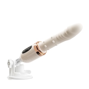 Vibrating Dildo Adult Toy, Female Masturbation Device, Orgasm Enhancer, Automatic Retractable Sex Toy For Women, Creamy White, 1 piece