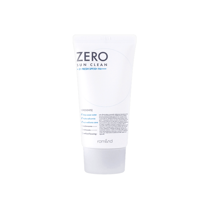 Zero Sun Clean Sunscreen SPF50+ PA++++ #01 Fresh 50ml