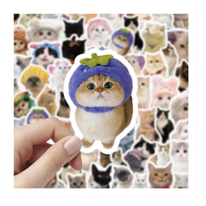 Cat Stickers 100 Pcs Cute Kitten Collection Lovely DIY Decor Sticker FBYQC