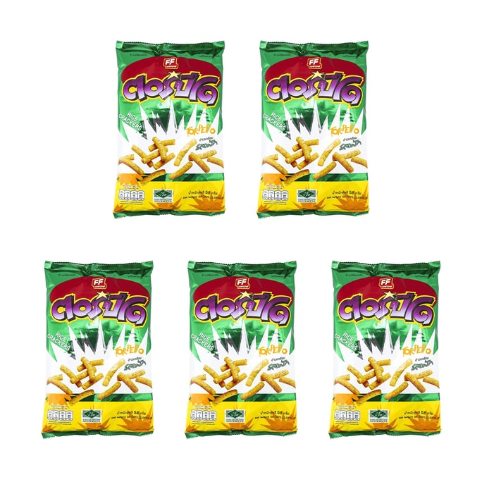 泰国FF TORPEDO米果 薯条零食 蔬菜味 65g*5袋【超值装】