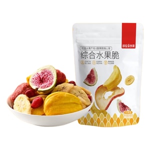 Mixed Crispy Fruit and Vegetable Snacks [6 Kinds of Fruit] Crispy Mixed Fruit 60g*1 Bag
