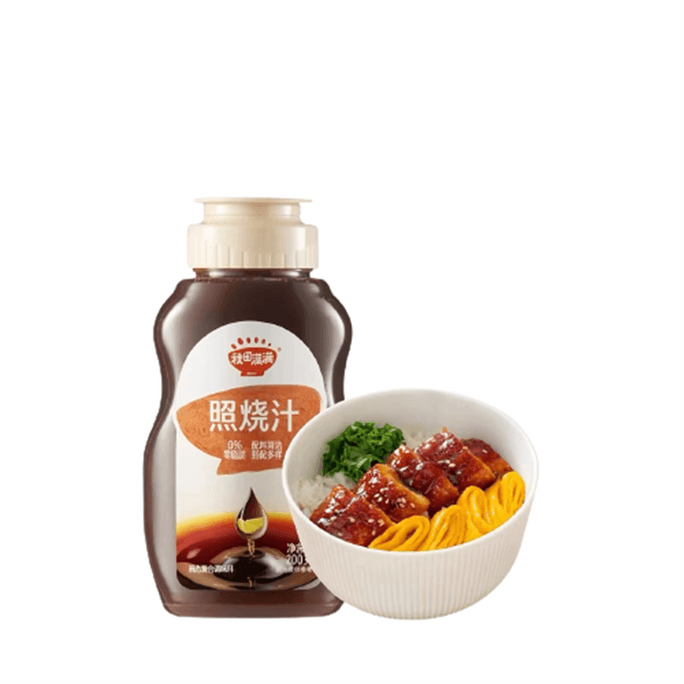 【中国直邮】秋田满满  照烧汁0脂肪日式低脂鸡排腿酱汁酱油    200g/瓶