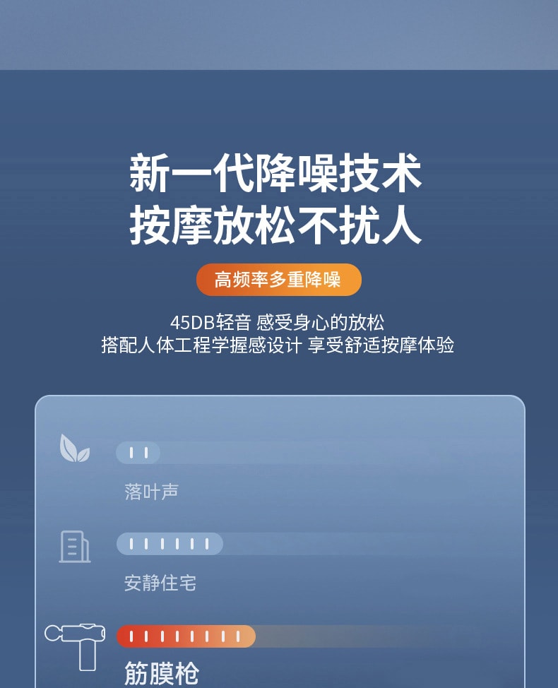 【中国直邮】 多蒙 迷你筋膜枪家用便携女生肌肉放松震动按摩棒颈椎按摩仪 1 把