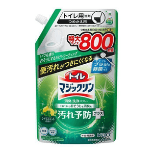 [일본 직배송] 일본 KAO 카오 변기세정제 리필 800ml 시트러스 민트향 변기시트 소변찌꺼기 제거, 살균, 탈취 효과가 있는 아로마 폼 타입 시트러스 민트향