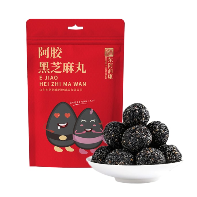 Ejiao Black sesame pill 108g authentic Dong-Ejiao breakfast afternoon tea with nourishing liver and kidney nourishing b