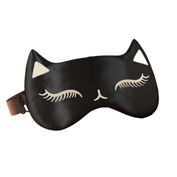 Weikang Silk Eye Mask, Light-blocking, Special For Sleep, Relieve Eye Fatigue, Mysterious Black15Cm*5Cm