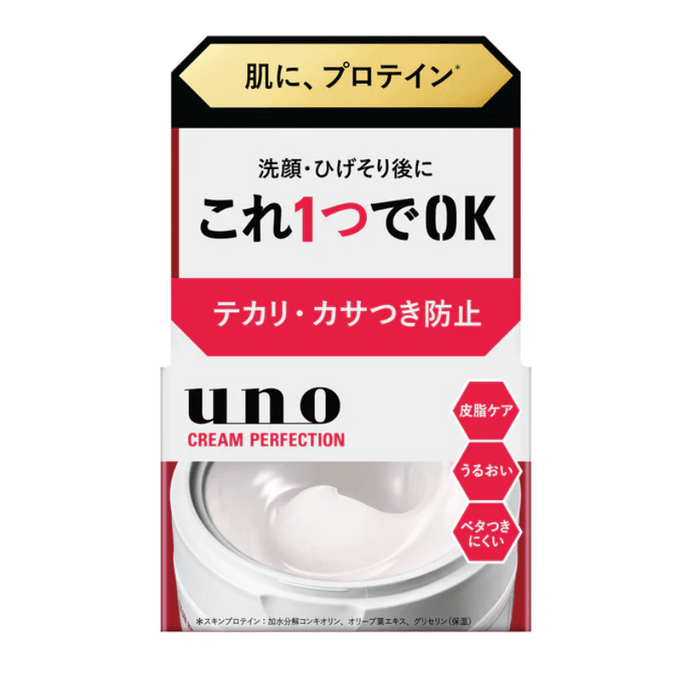 UNO メンズ フェイシャル 保湿、栄養補給、皮脂コントロール、水分補給、リフレッシュ 5-in-1 フェイスクリーム 90g