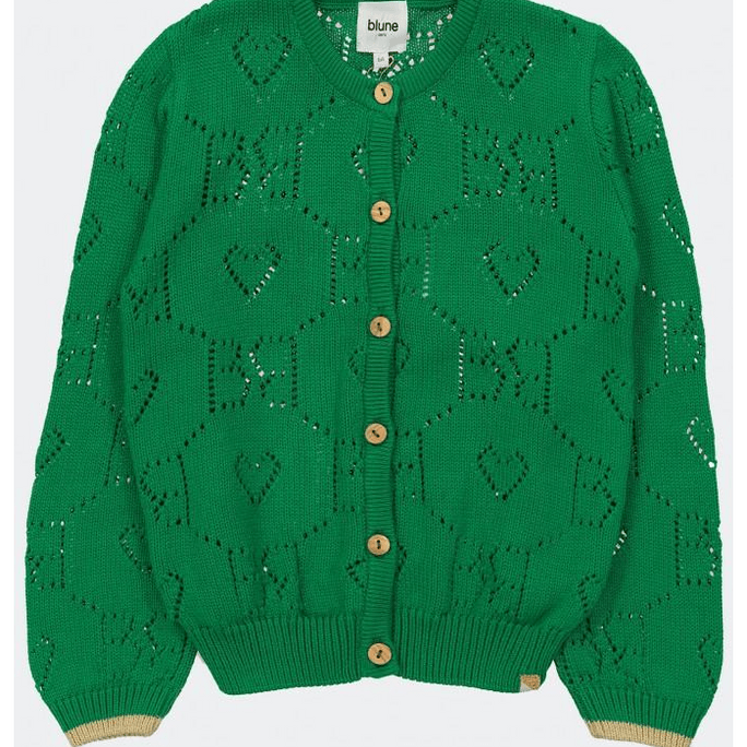 美国 MOM LOVES ME - 儿童女童摇滚之心开衫 - 苹果色 10