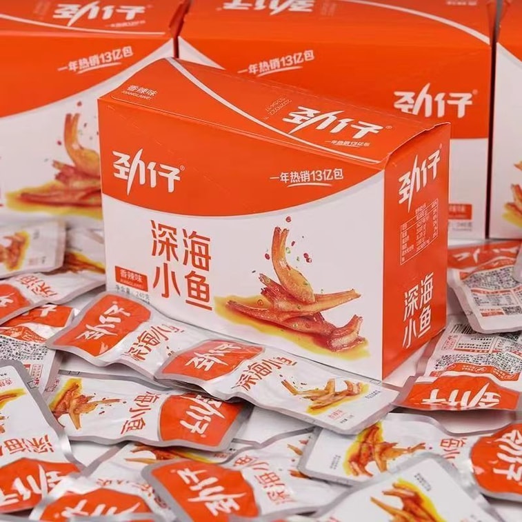 劲仔 香辣味小鱼仔美味解馋小零食12g*6包 4