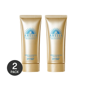 Anessa Sunscreen Perfect UV Skin Care Gel SPF50+ PA++++ 90g*2【Value Pack】