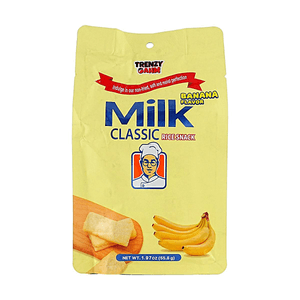 Milk Classic Rice Cracker Banana Flavor, 1.97 oz【Non Fried】【Korea Trendy】