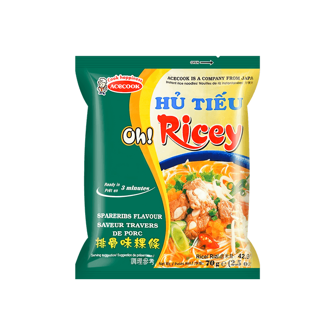 Oh! Ricey Rice Noodles Spare Ribs Flavor Bag 70g