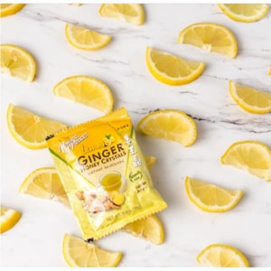 Ginger Honey Crystal with Lemon Flavor 30 x 18g Sachets - Instant  Ginger Tea-All Natural Caffeine-Free, Soothes Stomach, Relieves Phlegm/Sore Throat/Stuffy Nose, Warming Body & Refreshing Mind