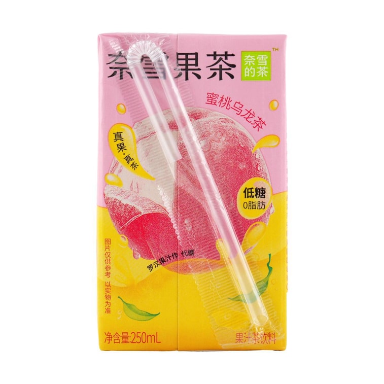 奈雪的茶 蜜桃乌龙茶 果汁茶饮料  250ml【低糖0脂低卡】 3