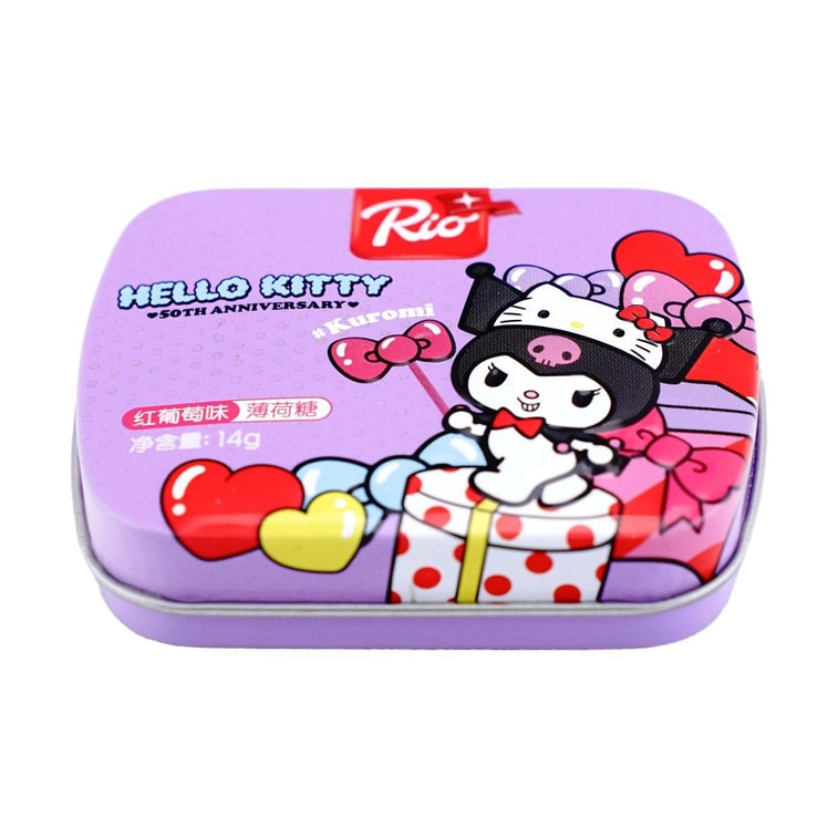 Sanrio Collaboration Kuromi Red Grape Mint Candy,Sugar Free,0.49 oz *3【3 Packs】 7